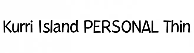 Kurri Island PERSONAL Thin  Frei Schriftart Herunterladen