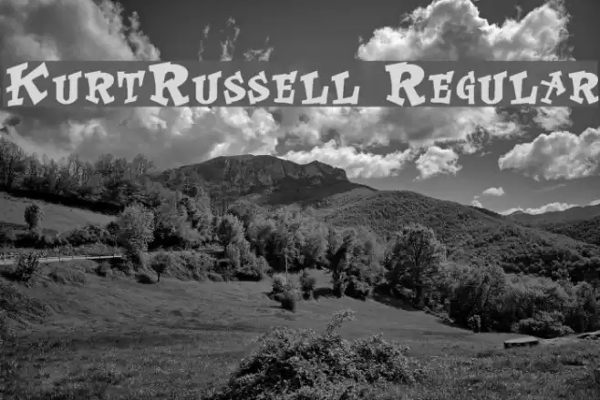 KurtRussell Regular Font examples