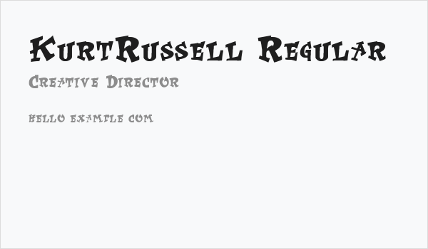 KurtRussell Regular Business Card