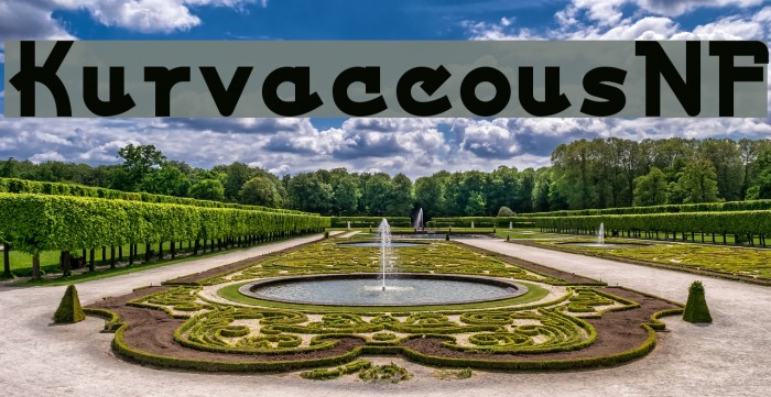 KurvaceousNF Font examples