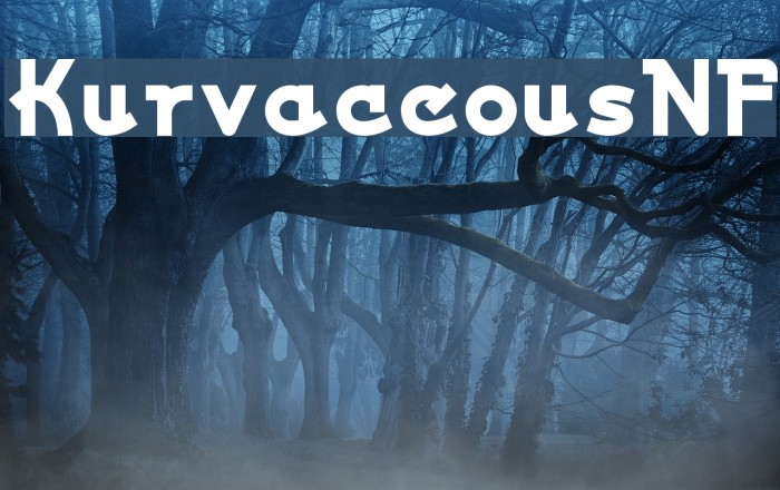 KurvaceousNF Font examples