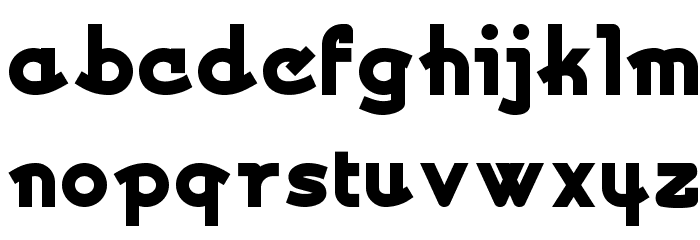 KurvaceousNF Font LOWERCASE