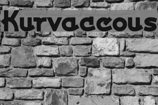 Kurvaceous Caratteri examples