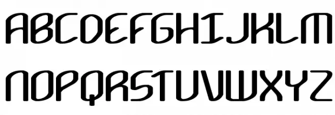 Kurvature BRK Caratteri MAIUSCOLE