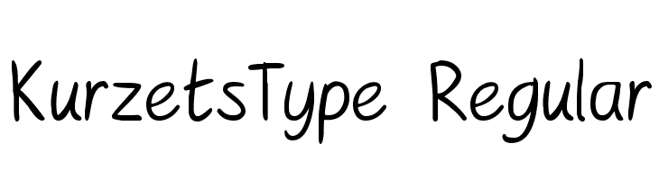 KurzetsType Regular Font