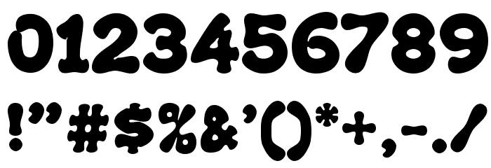 Kush Fat Font OTHER CHARS