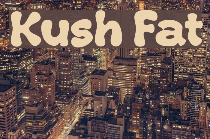 Kush Fat Font examples