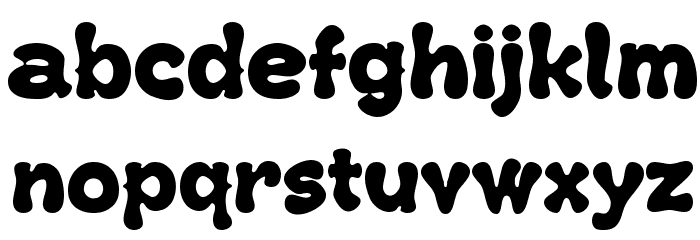 Kush Fat Font LOWERCASE