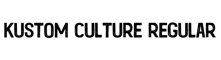 Kustom Culture Regular  Frei Schriftart Herunterladen
