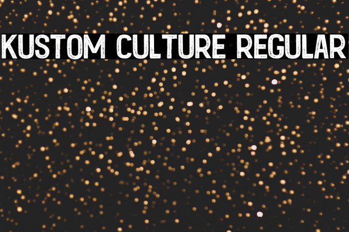 Kustom Culture Regular Example 2