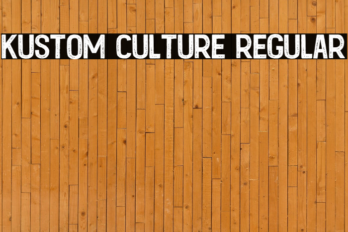Kustom Culture Regular Example 3