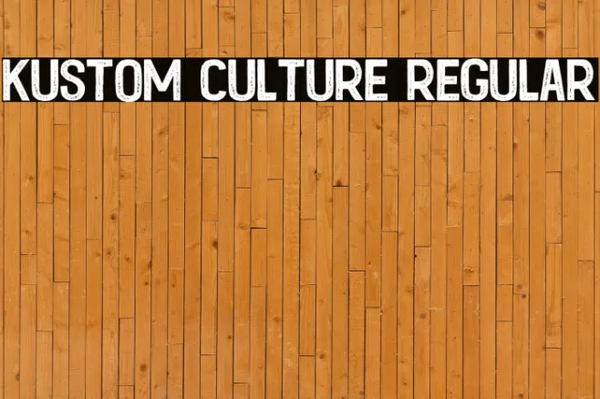 Kustom Culture Regular Example 3