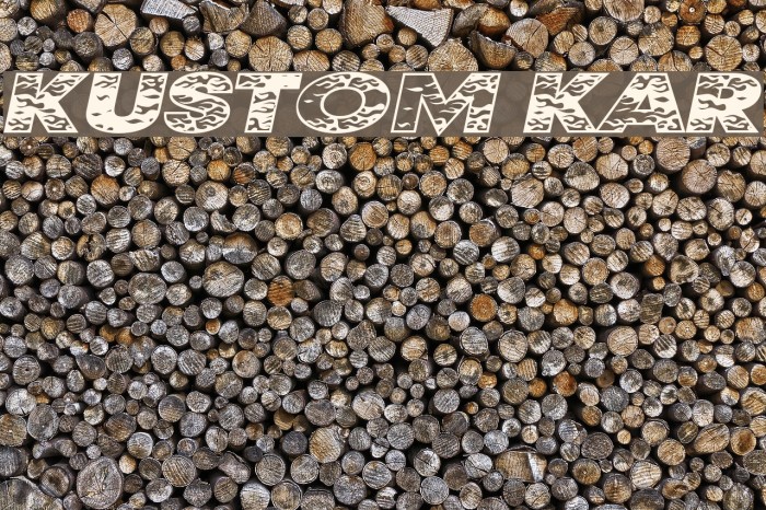 Kustom Kar Font examples