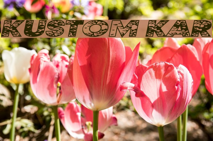 Kustom Kar Font examples