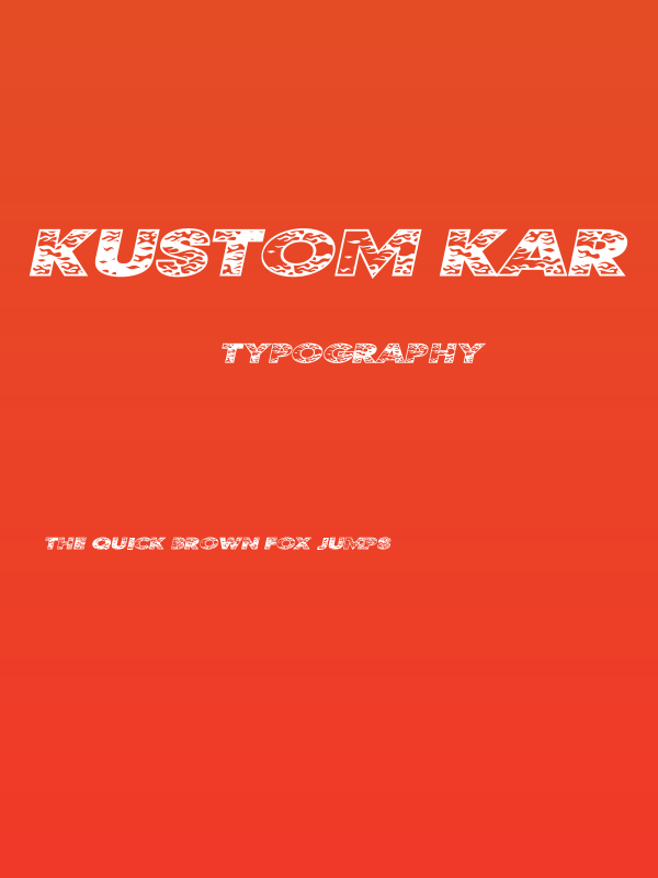 Kustom Kar Poster