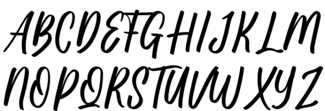 Kuta Beach Font Litere mari