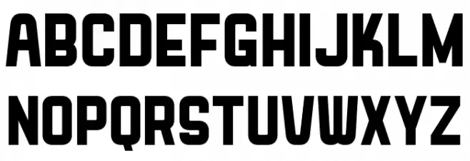 Kutser Trial Regular फ़ॉन्ट अपरकेस