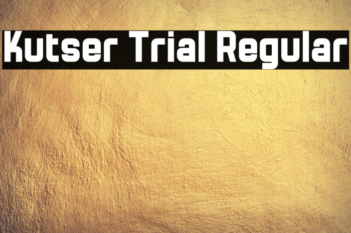 Kutser Trial Regular Example 3