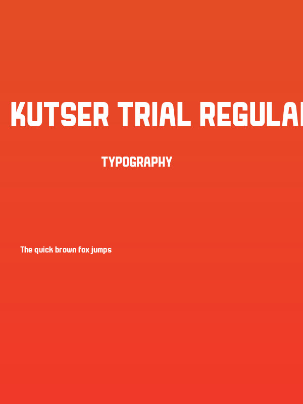 Kutser Trial Regular Poster