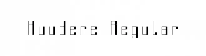 Kuudere Regular  font caratteri gratis
