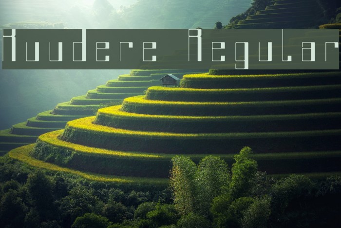 Kuudere Regular Font examples
