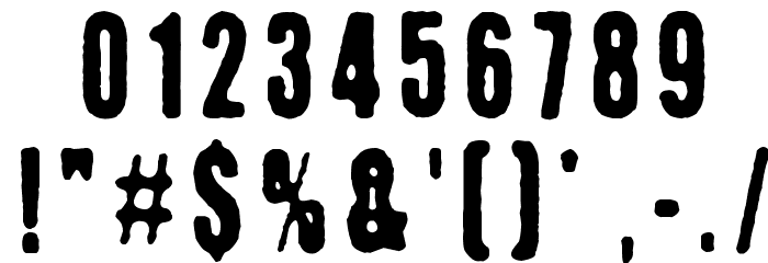 Kuumotus Font OTHER CHARS