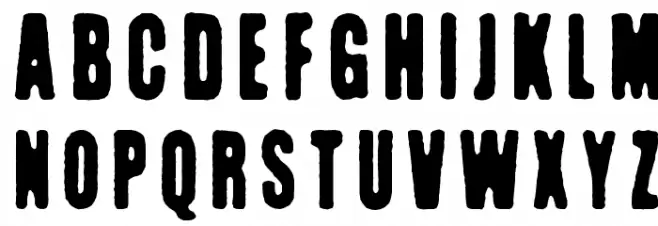 Kuumotus Font LOWERCASE
