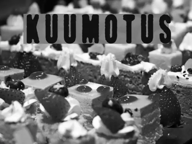 Kuumotus Font examples