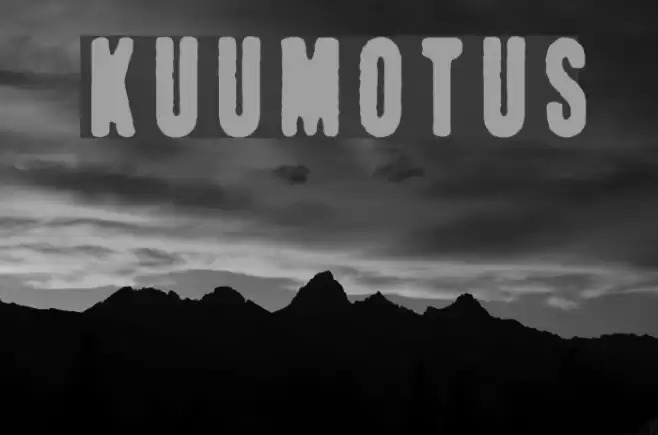 Kuumotus Font examples