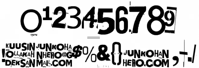 Kuusinollakahdeksan Schriftart Anderer Schreiben
