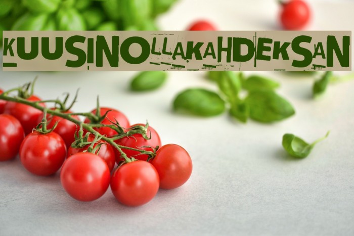 Kuusinollakahdeksan Font examples