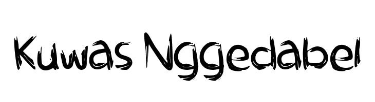 Kuwas Nggedabel  Frei Schriftart Herunterladen