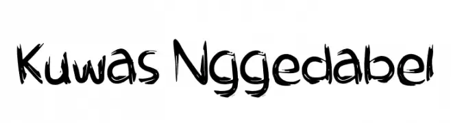 Kuwas Nggedabel  Скачать бесплатные шрифты