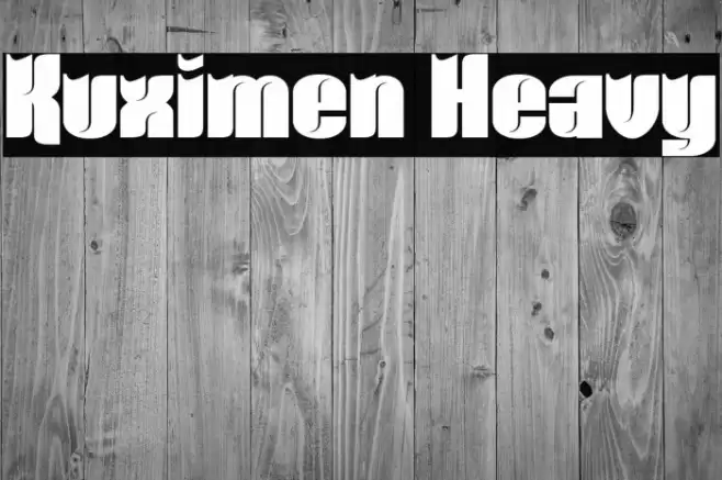 Kuximen Heavy Font examples