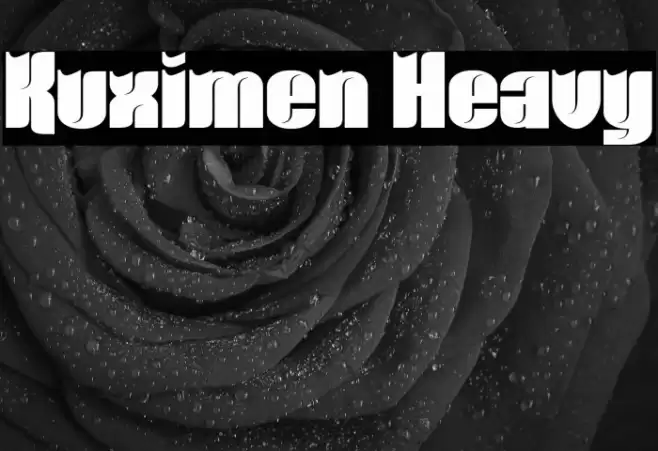 Kuximen Heavy Font examples