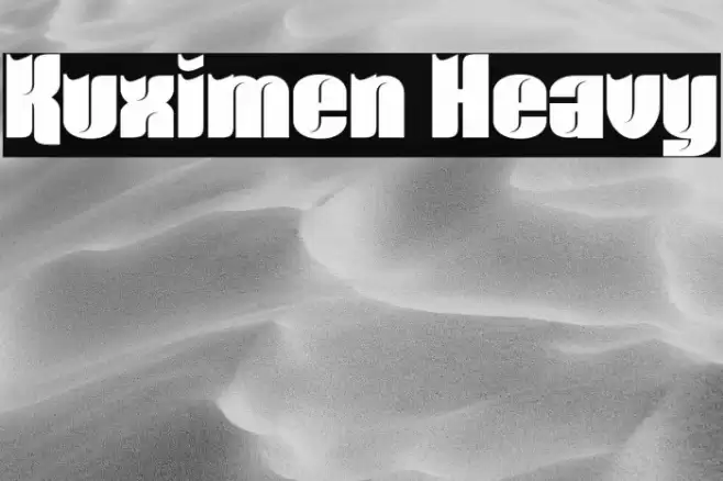 Kuximen Heavy Font examples