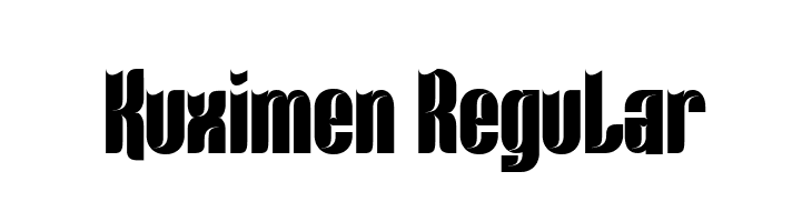 Kuximen Regular  font caratteri gratis