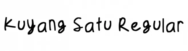 Kuyang Satu Regular Fonte