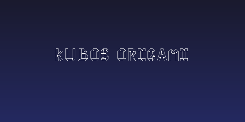 kubos origami Social Header
