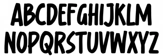 kuda Schriftart Groß