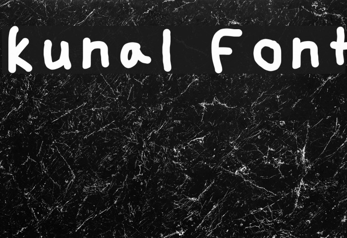 kunal Font examples