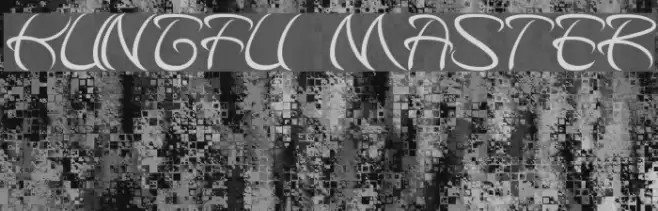 kungfu master Font examples
