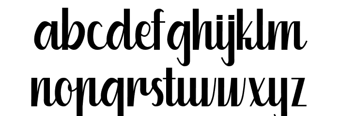 kuriland Font LOWERCASE