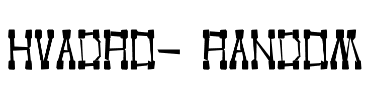 KVADRO- RANDOM  Fuentes Gratis Descargar