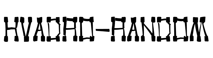 KVADRO-RANDOM  Frei Schriftart Herunterladen