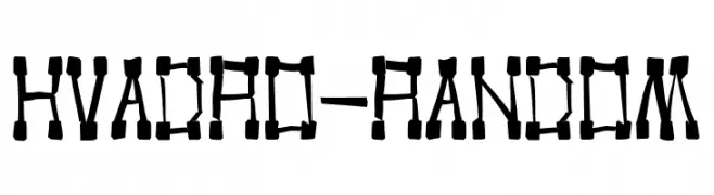 KVADRO-RANDOM  Frei Schriftart Herunterladen