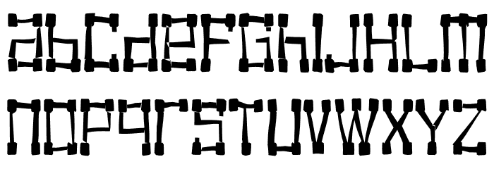 KVADRO-RANDOM Font LOWERCASE