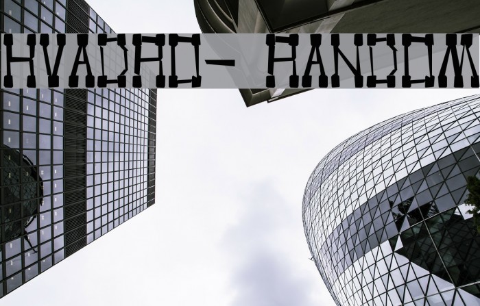 KVADRO- RANDOM Font examples