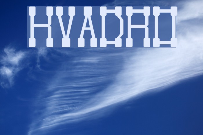 KVADRO Font examples