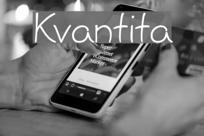 Kvantita Font examples